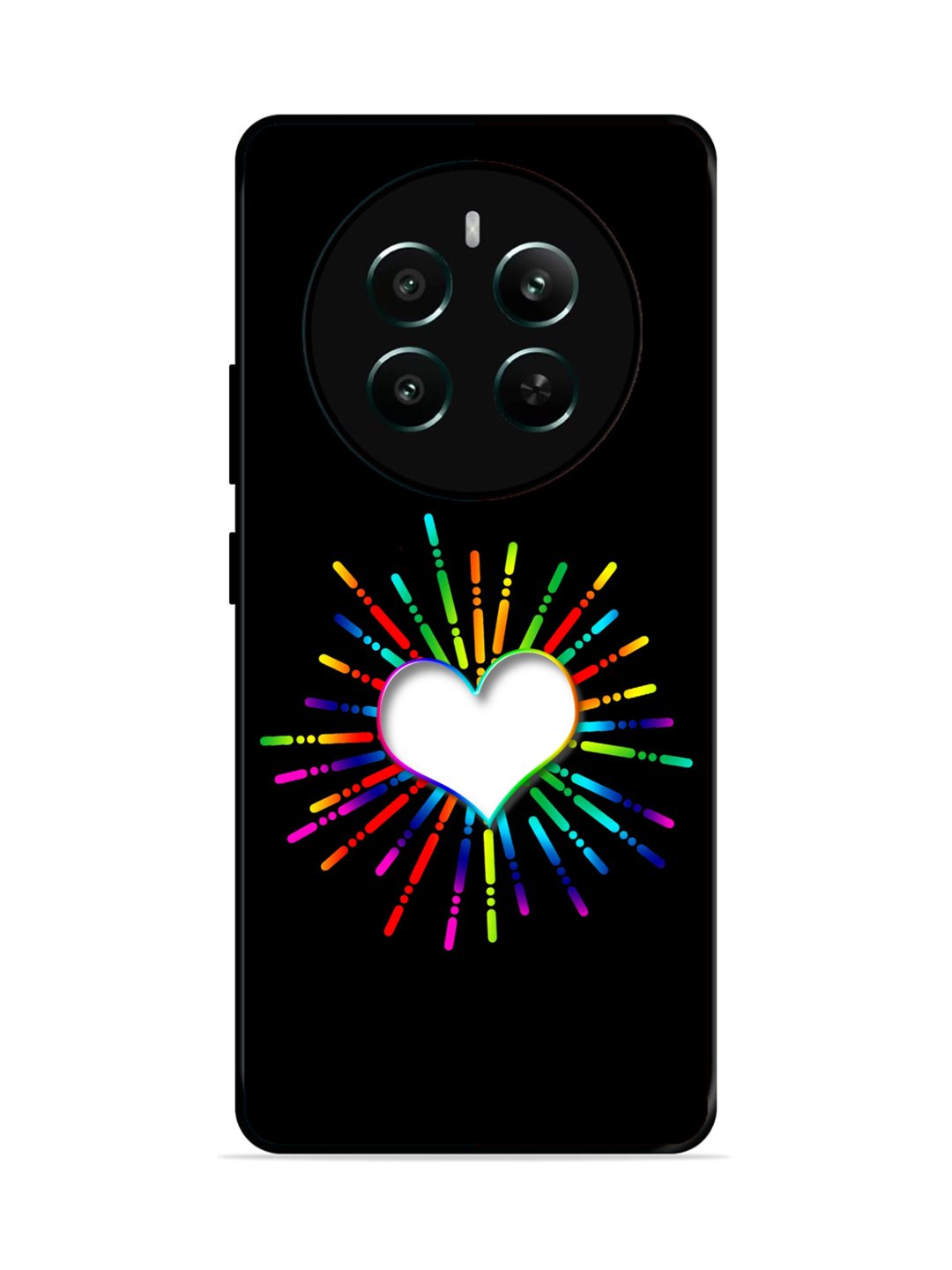 realme P1 5G Colourful Heart on Black