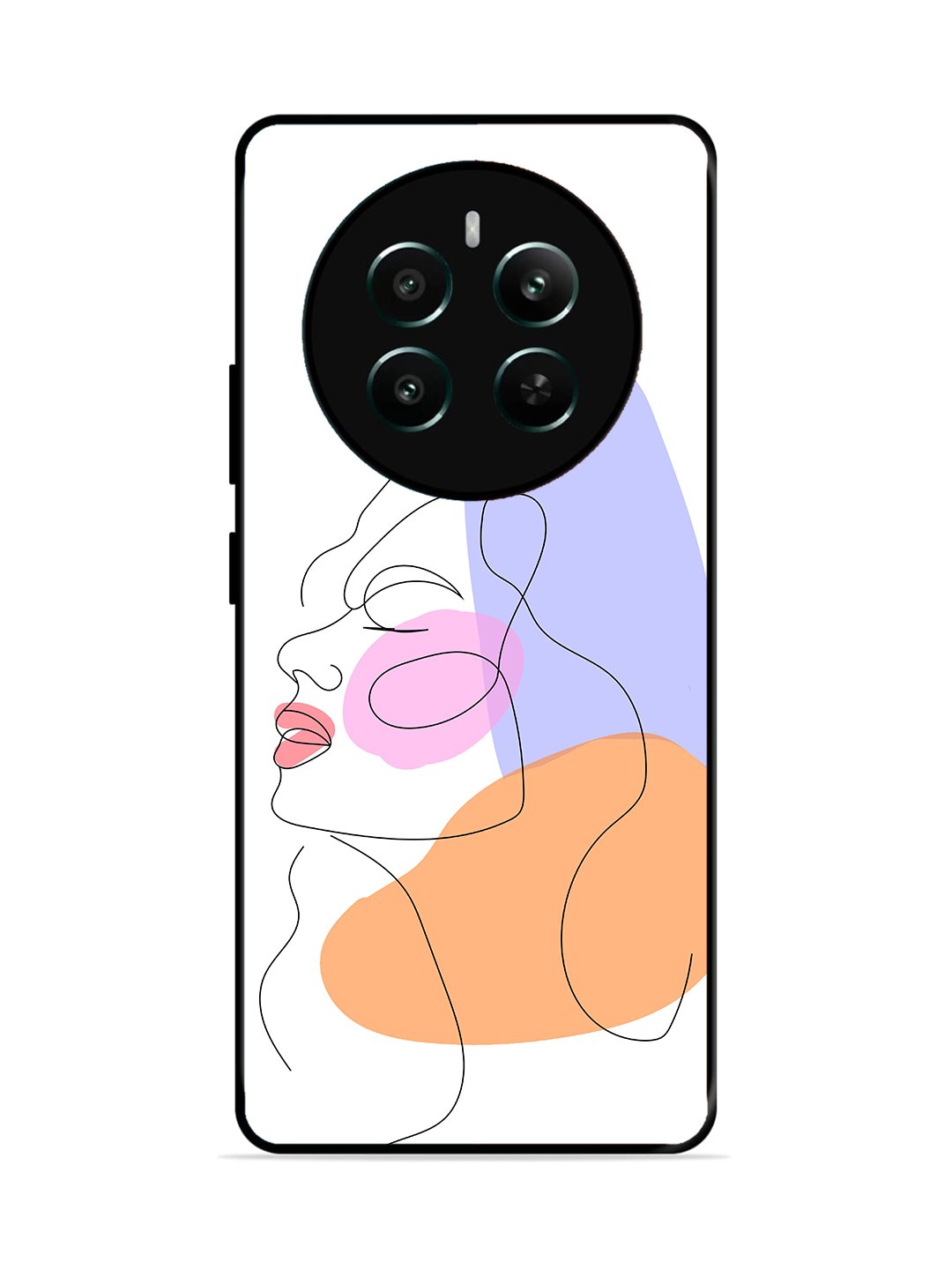 realme P1 5G Line Art Girl Face