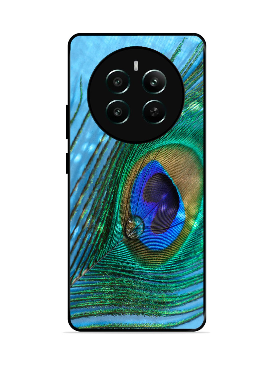 realme P1 5G A drop on Peacock Feather