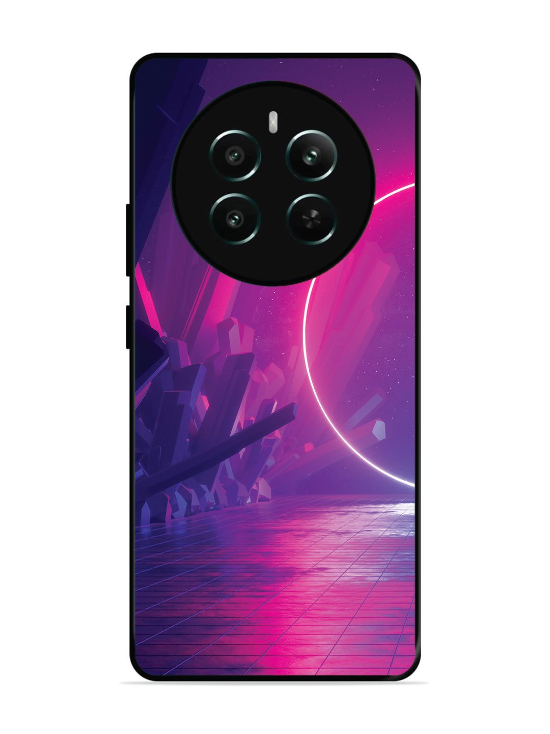 realme P1 5G abstract with Neon Light