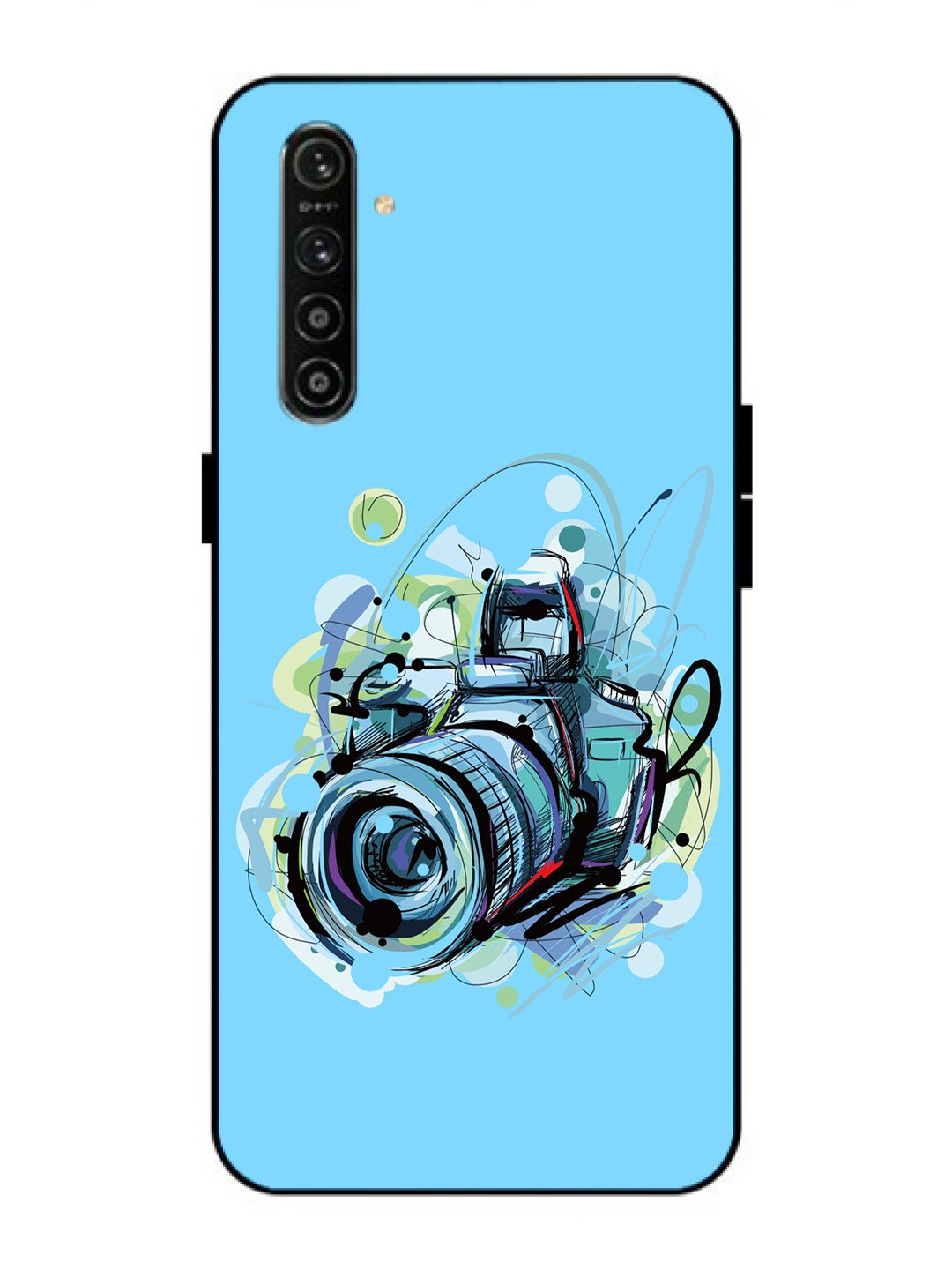 Realme X2 Camera Blue Background