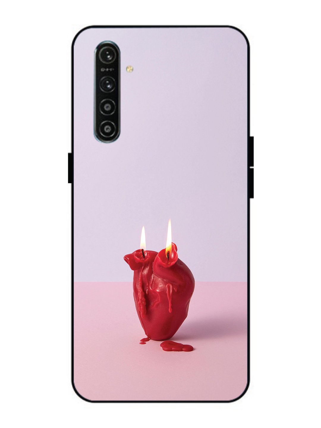 Realme X2 A Lighted Heart Candle