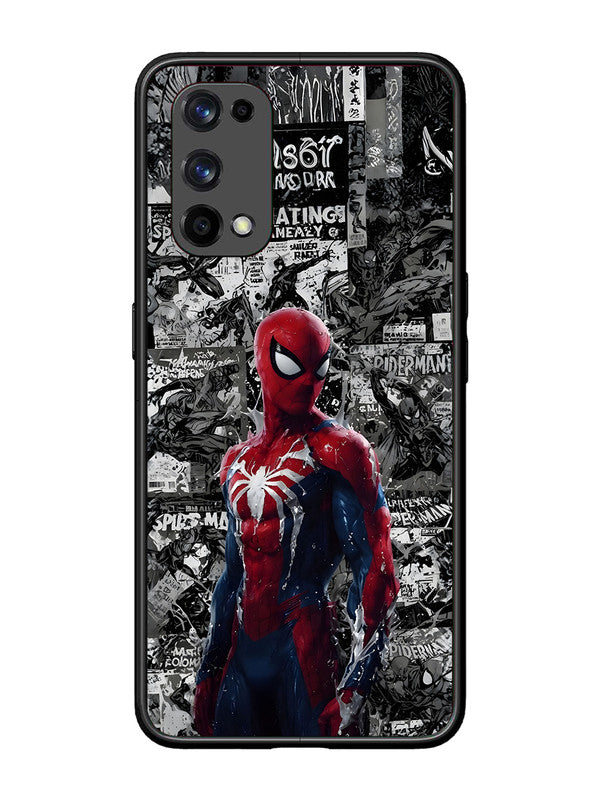 realme x7 Pro Spiderman Highlighted on News Paper