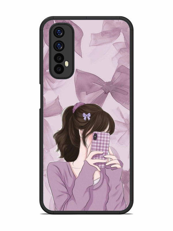 Realme Narzo 20 Pro Pinky Girl taking selfie