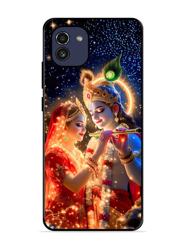 Samsung Galaxy A03 Radha Krishna posing with flute