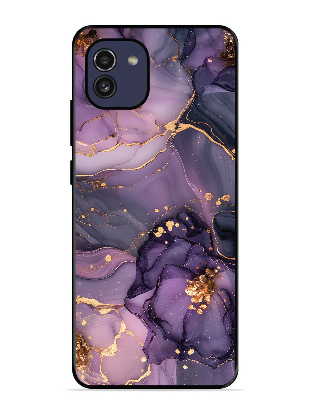 Samsung Galaxy A03 Royal Orchid Theme Marble
