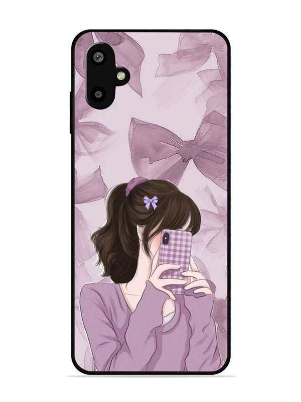 Samsung Galaxy A06 Pinky Girl taking selfie