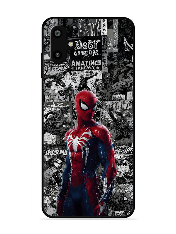 Samsung Galaxy A06 Spiderman Highlighted on News Paper