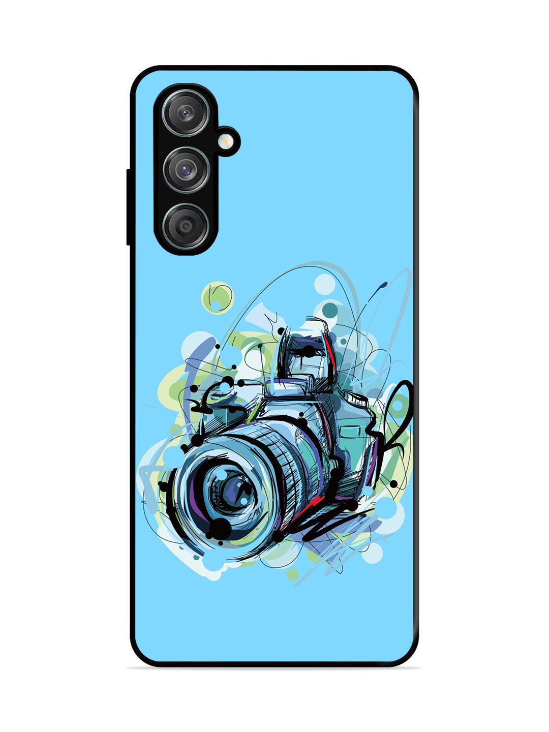 Samsung Galaxy M15 Camera Blue Background