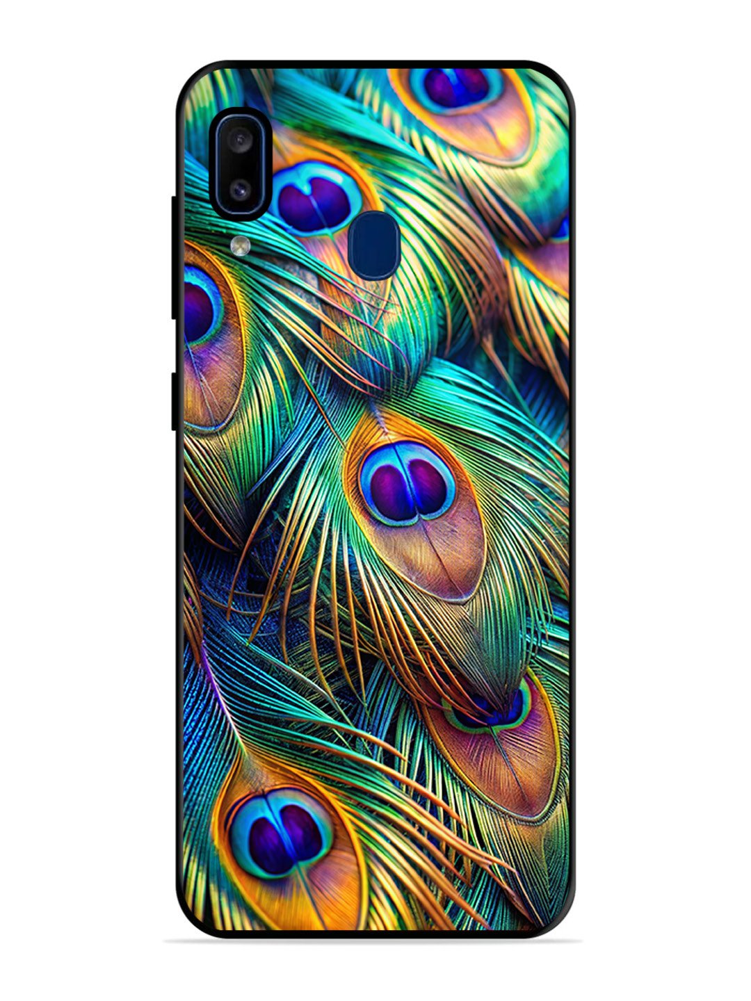 Samsung Galaxy A20 peacock feather