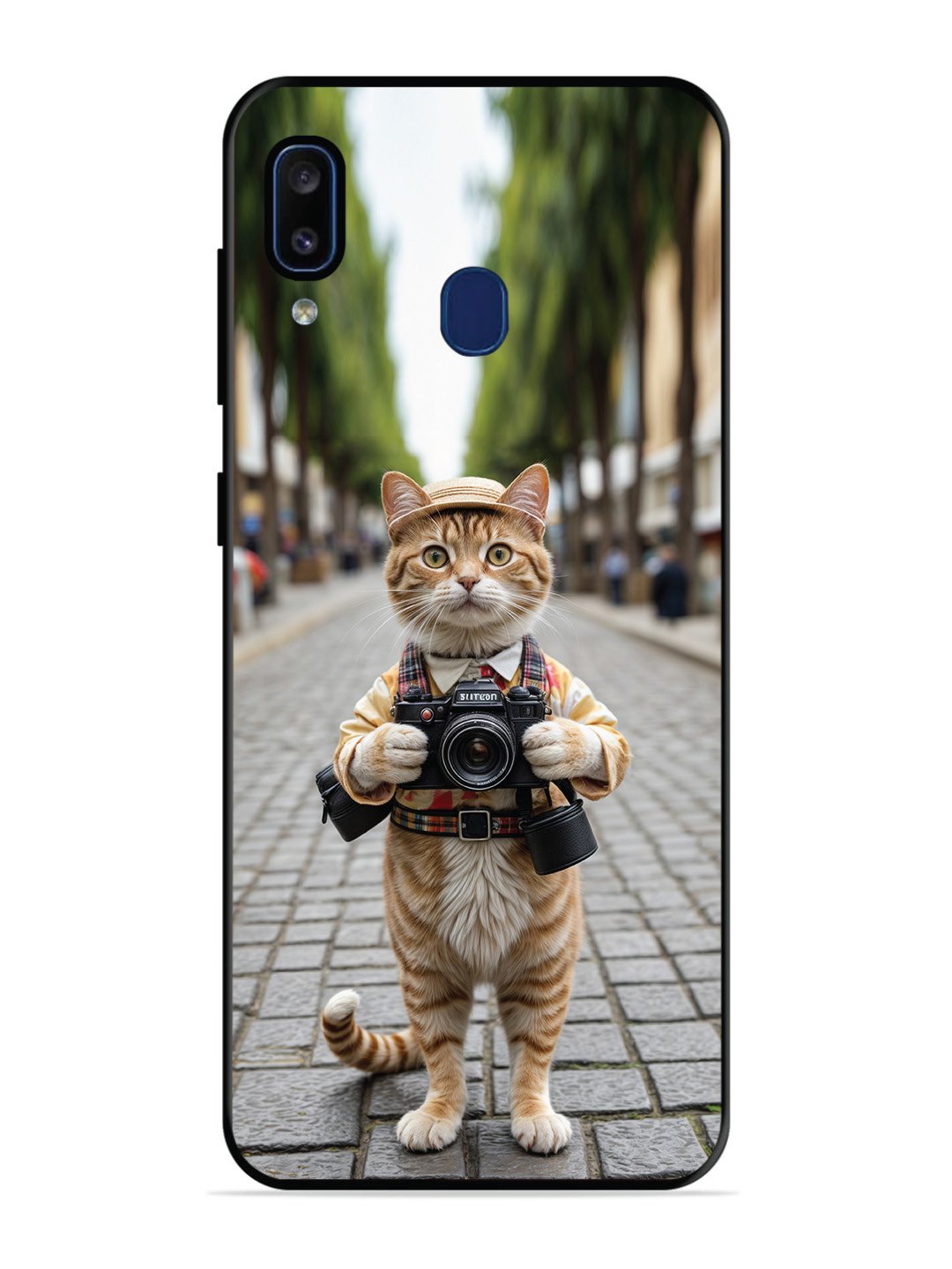 Samsung Galaxy A20 Cat as Cameraman