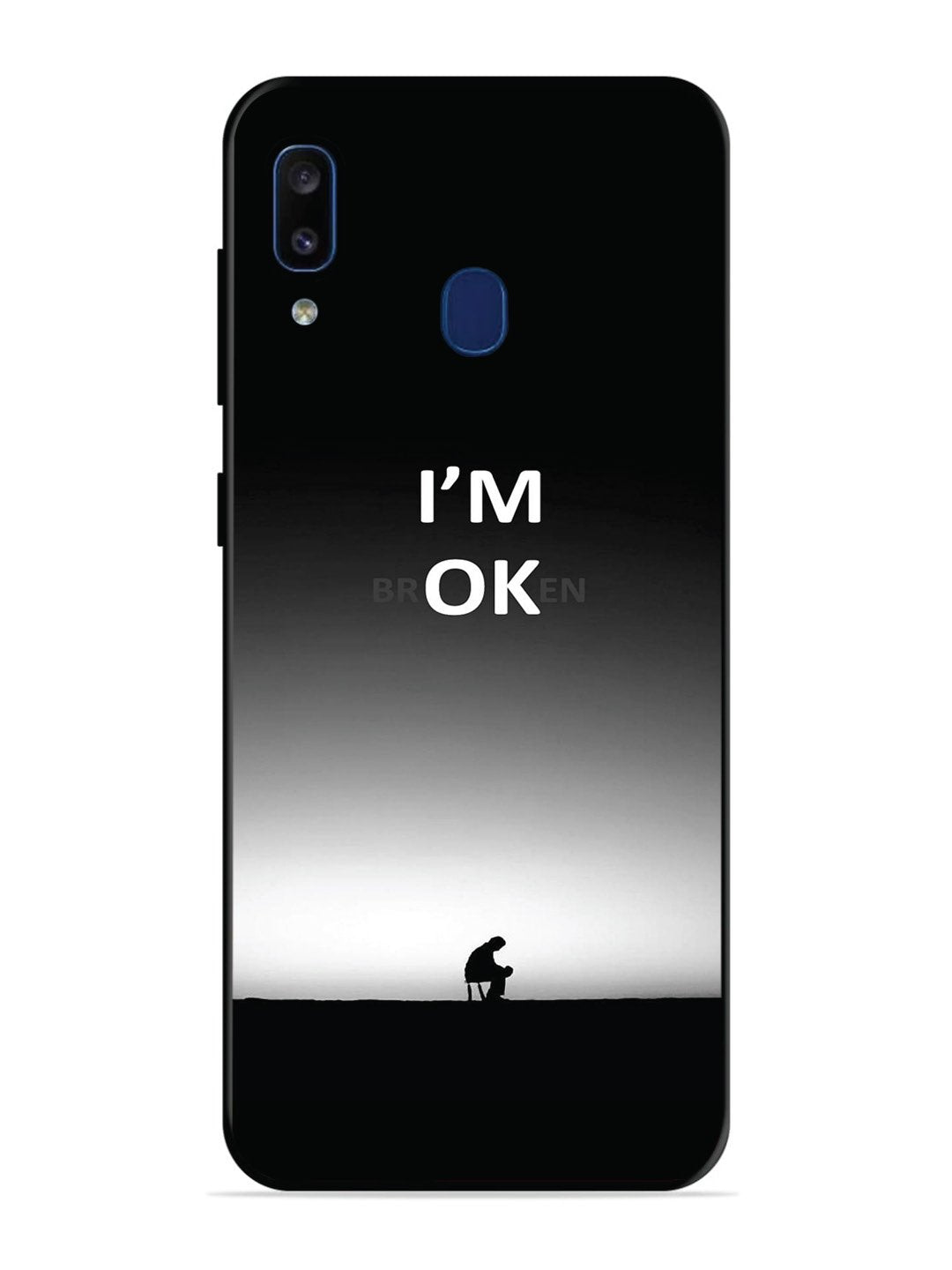 Samsung Galaxy A20 I'm Broken A man on Chair Alone