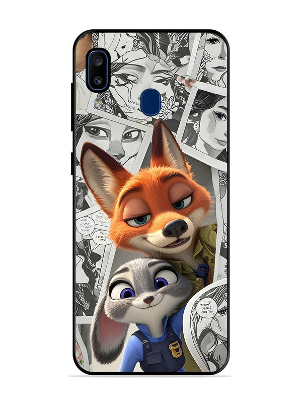 Samsung Galaxy A20 Cute Nick wilde and judy hopps