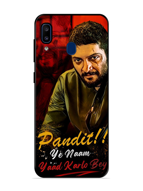 Samsung Galaxy A20 Pandit, Ye Naam Yaad Kar Lo Bey