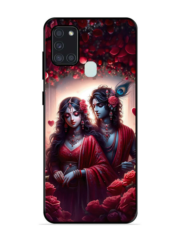 Samsung Galaxy A21s Couples in Red theme like Radha Krishna