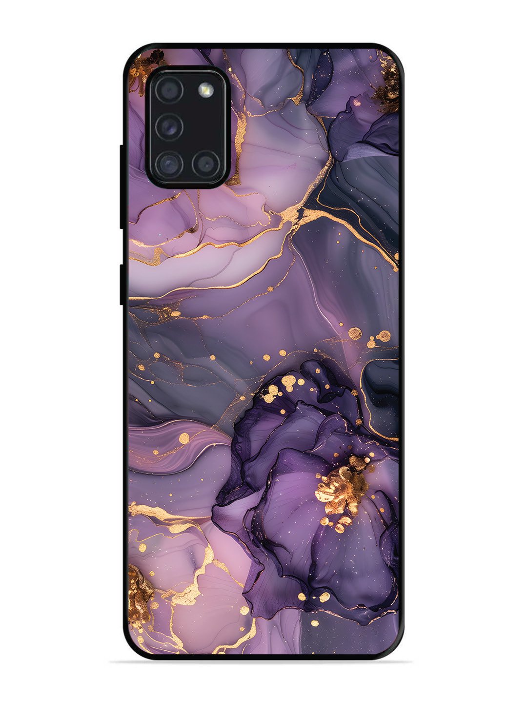 Samsung Galaxy A31 Royal Orchid Theme Marble