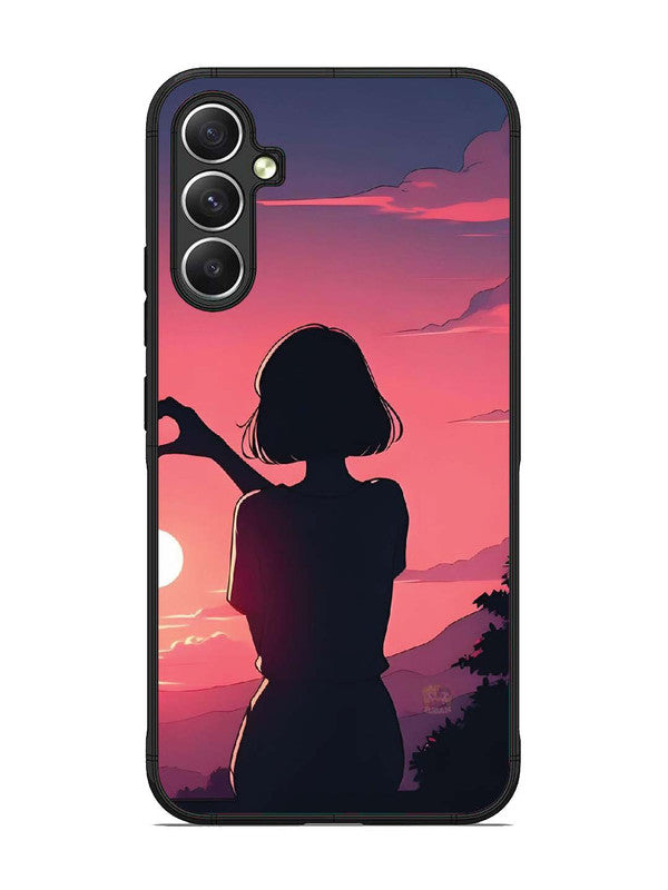 Samsung Galaxy A34 5G Love Heart with Hand Girl