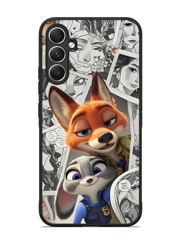 Samsung Galaxy A34 5G Cute Nick wilde and judy hopps