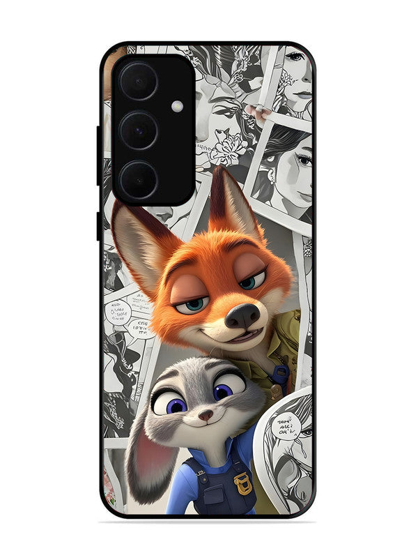 Samsung Galaxy A35 5G Cute Nick wilde and judy hopps