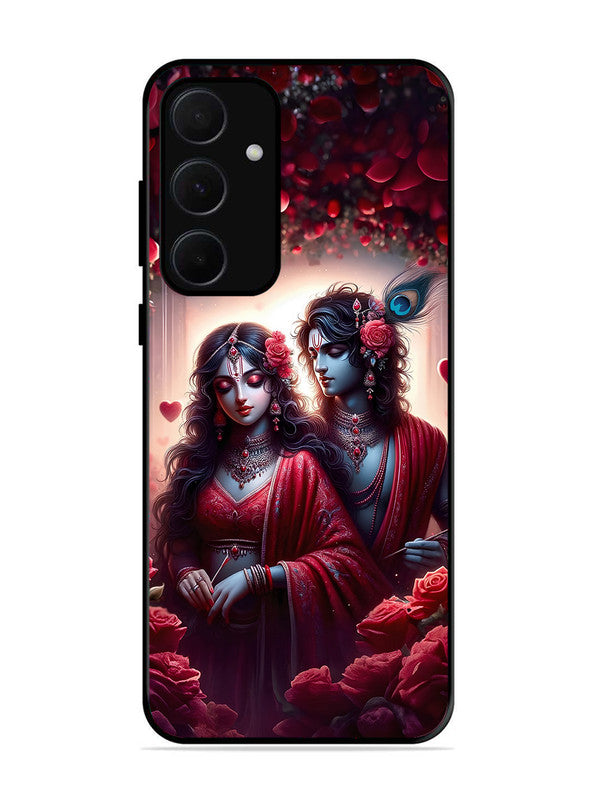 Samsung Galaxy A35 5G Couples in Red theme like Radha Krishna