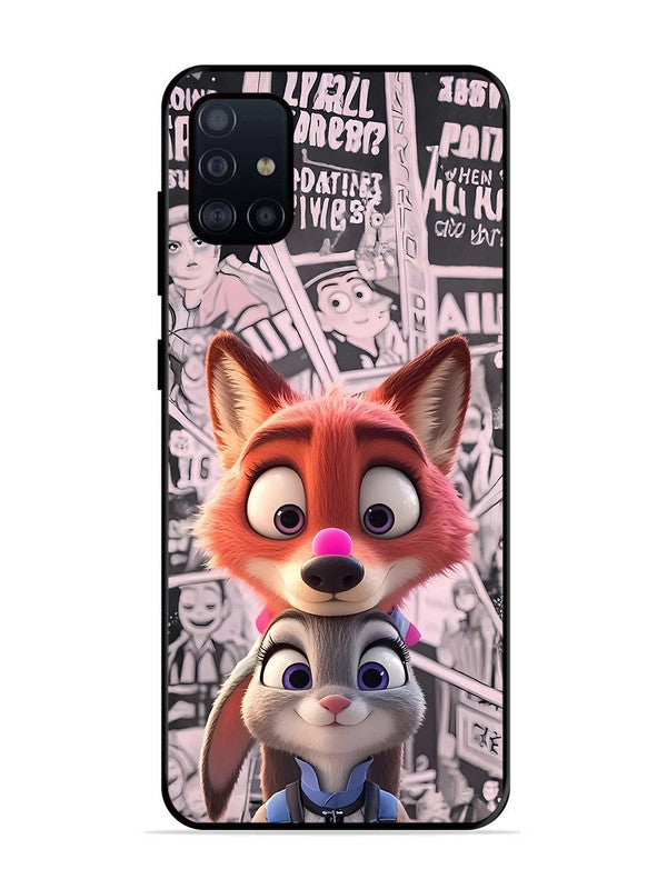 Samsung Galaxy A71 Cute Nick wilde and judy hopps 2