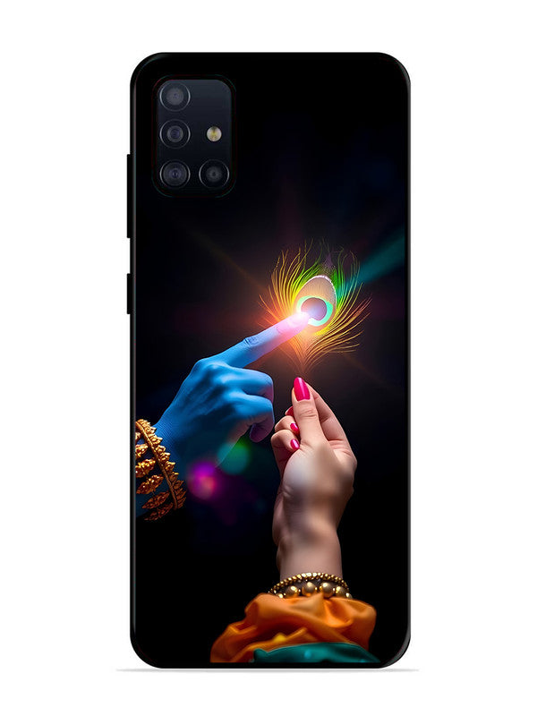 Samsung Galaxy A71 Radha Krishna touching feather
