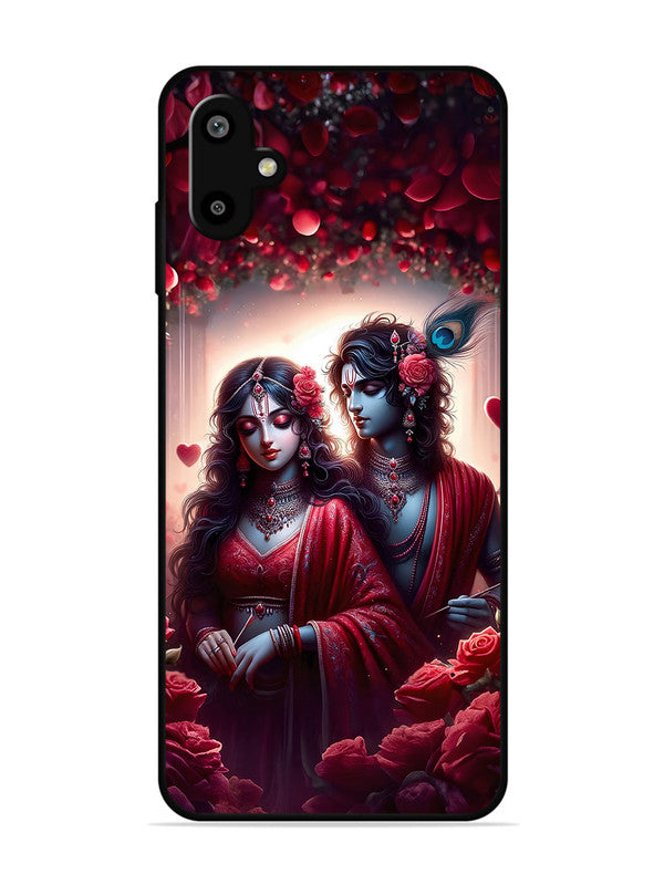 Samsung Galaxy F06 Couples in Red theme like Radha Krishna