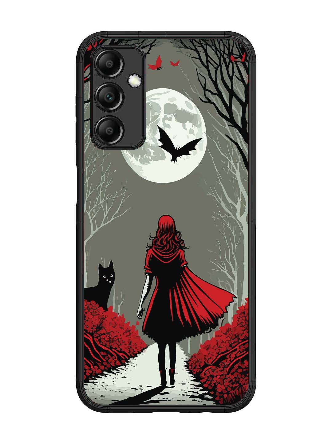 Samsung Galaxy M14 4G Scarlet Girl in Red Forest