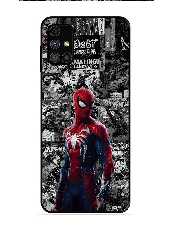 Samsung Galaxy M31s Spiderman Highlighted on News Paper