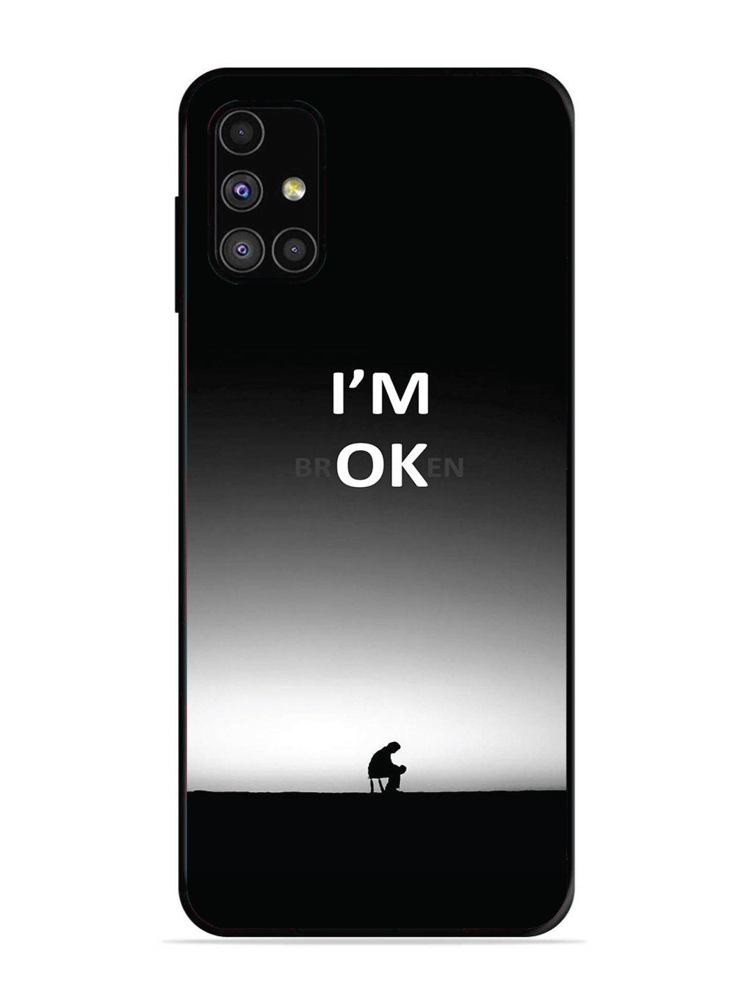 SAMSUNG GALAXY M31S I'm Broken A man on Chair Alone