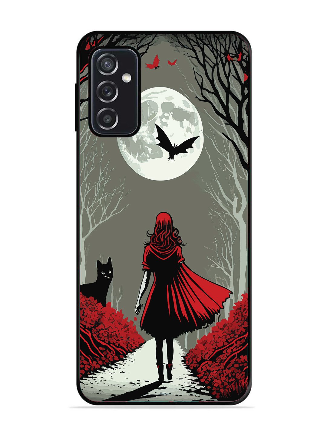 SAMSUNG GALAXY M52 5G Scarlet Girl in Red Forest