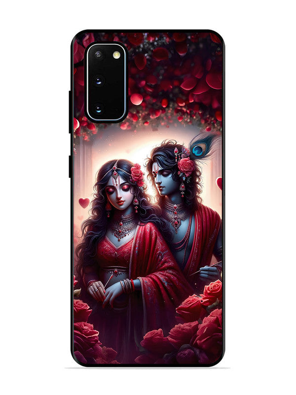 Samsung Galaxy S20 Couples in Red theme like Radha Krishna
