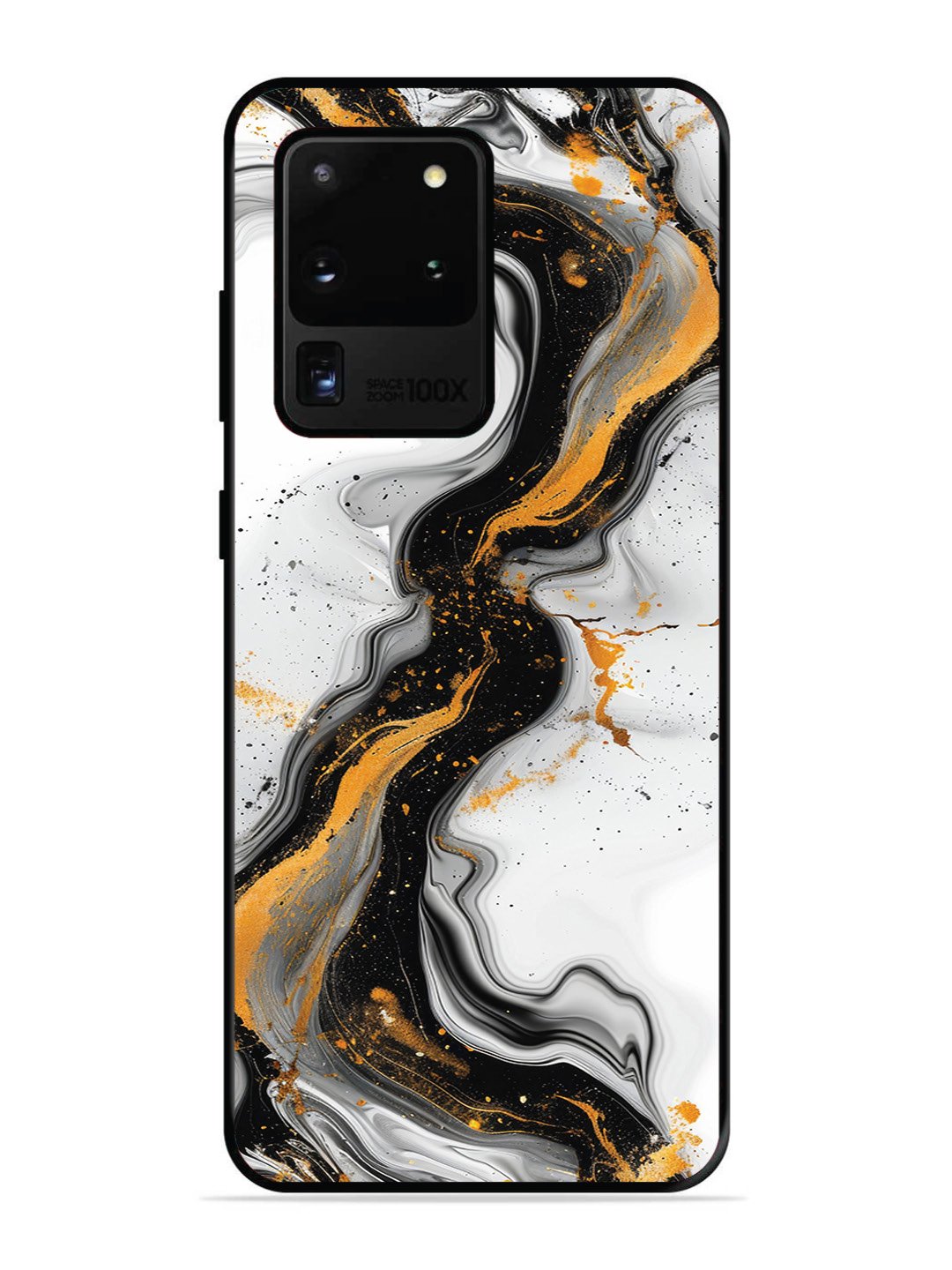 SAMSUNG GALAXY S20 ULTRA Black And Golden Marble Essence