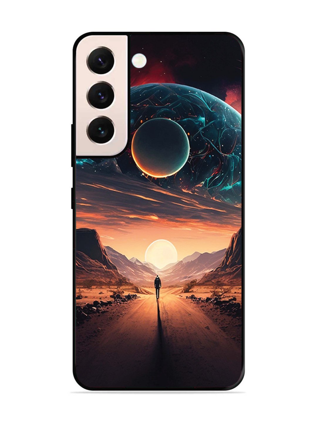 SAMSUNG GALAXY S21 Plus Sunset with space scene