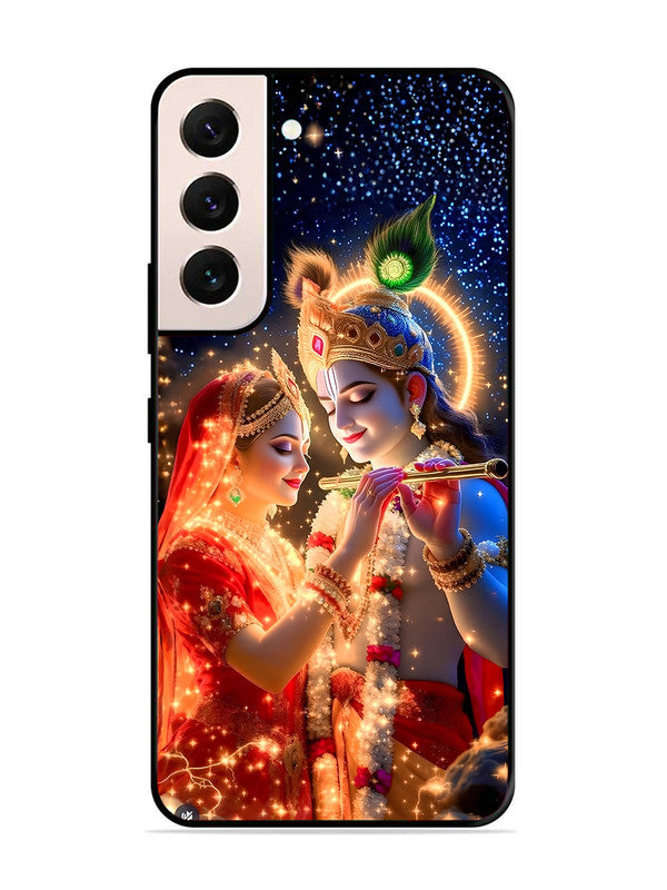 Samsung Galaxy S22 5G | 2D Metal | Radha Krishna posing with flute | SM-S22-462