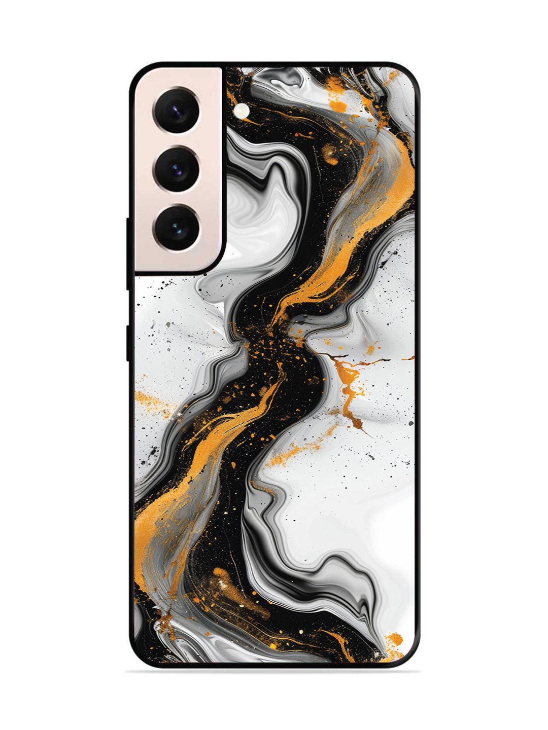 SAMSUNG GALAXY S22 5G Black And Golden Marble Essence