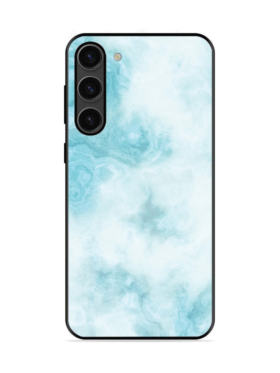 SAMSUNG GALAXY S23 PLUS 5G Light Blue with White Ocean Marble