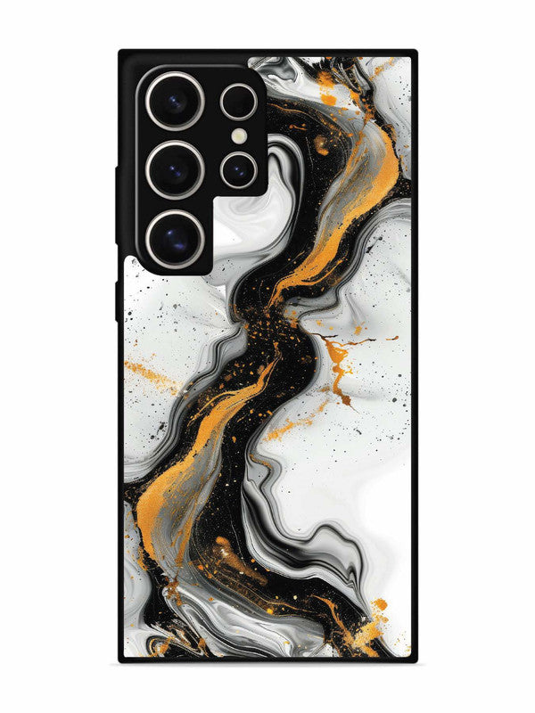 Samsung Galaxy S24 Ultra 5G Black And Golden Marble Essence