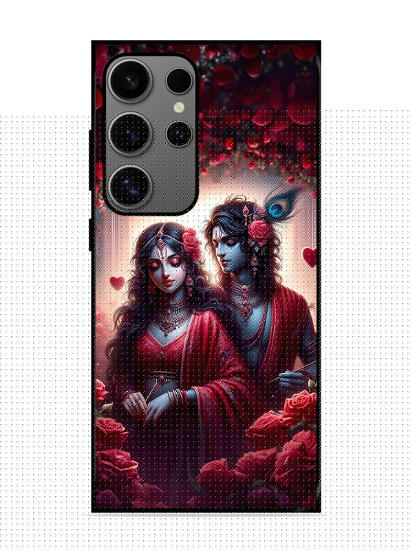 Samsung Galaxy S24 Ultra 5G Couples in Red theme like Radha Krishna