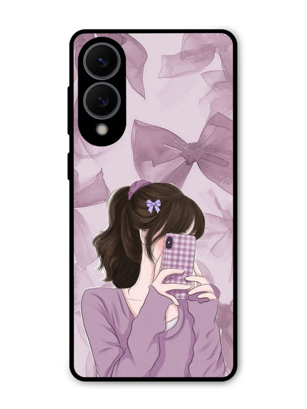 Samsung Galaxy S25 Edge Pinky Girl taking selfie