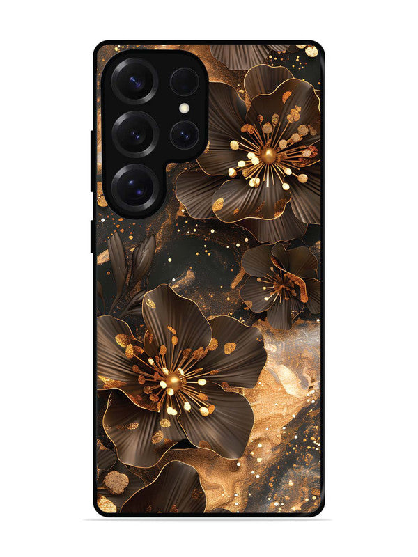 Samsung Galaxy S25 Ultra Golden Flowars