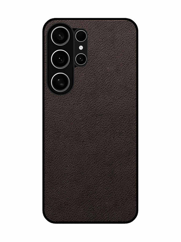 Samsung Galaxy S26 Ultra 5G Print of Brown Leather Pattern