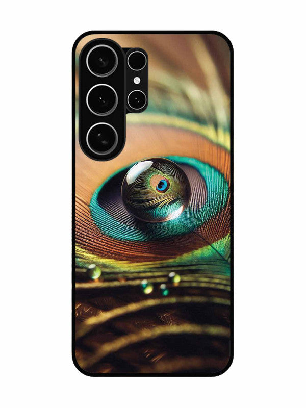 Samsung Galaxy S26 Ultra 5G Water Drop On Peacock Feather