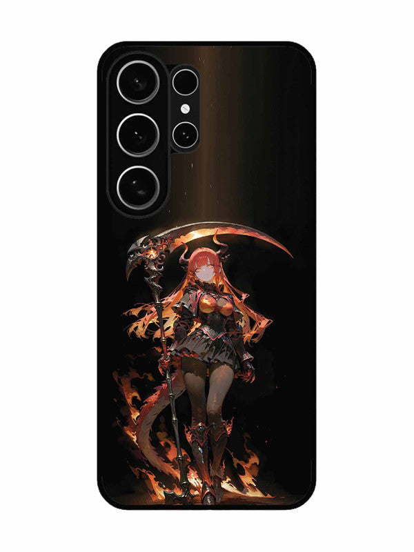 Samsung Galaxy S26 Ultra 5G anime-girl-sycthe-red-hair-horn