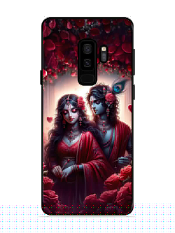 Samsung Galaxy S9 Plus Couples in Red theme like Radha Krishna