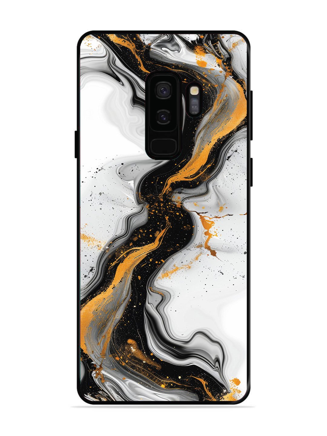 SAMSUNG GALAXY S9 PLUS Black And Golden Marble Essence