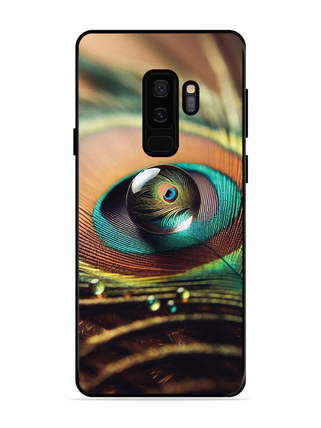 SAMSUNG GALAXY S9 PLUS Water Drop On Peacock Feather