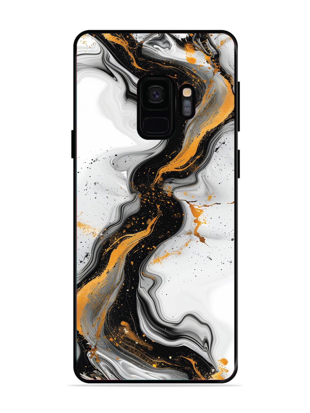 SAMSUNG GALAXY S9 Black And Golden Marble Essence