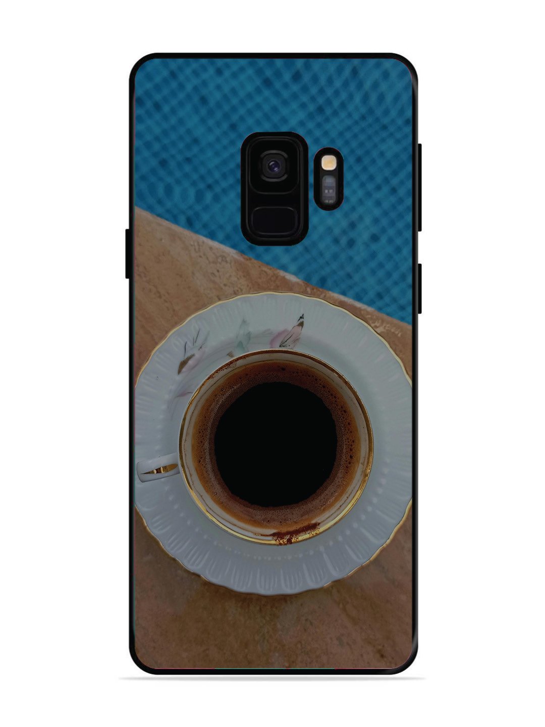SAMSUNG GALAXY S9 Black Tea Cup Saucer