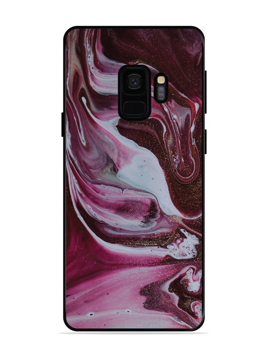SAMSUNG GALAXY S9 Pink And Golden Marble